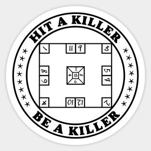 Hit a killer Be a killer - Skelzies Sticker